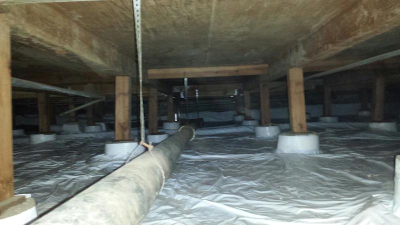 radon mitigation systems system crawlspace foundations sucked prevent being sealed seal ground between place