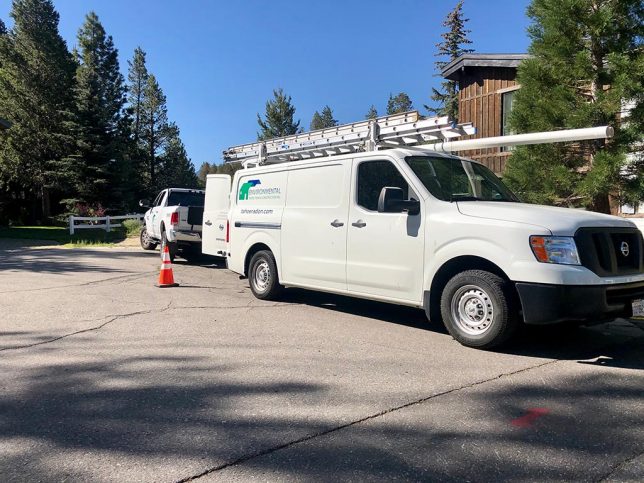 Tahoe radon testing company van