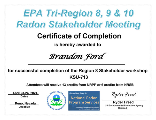 Brandon Ford - EPA Region 8 Stakeholder Workshop